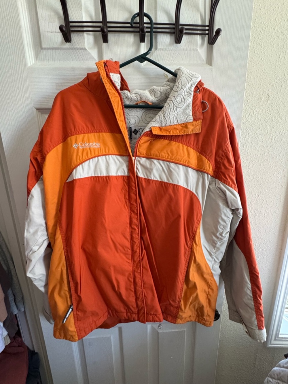 Columbia fleece lined coat